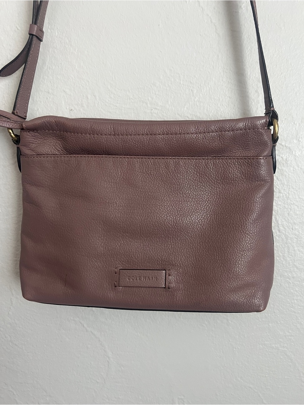 Cole Haan Dusty Mauve Leather Crossbody Bag